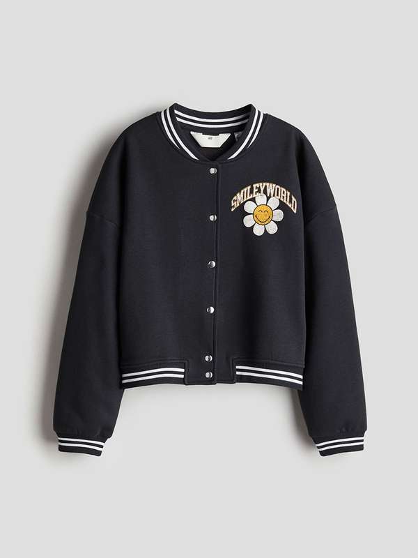 SOMEIT : H.M VINTAGE VARSITY JACKET◇L◇黒