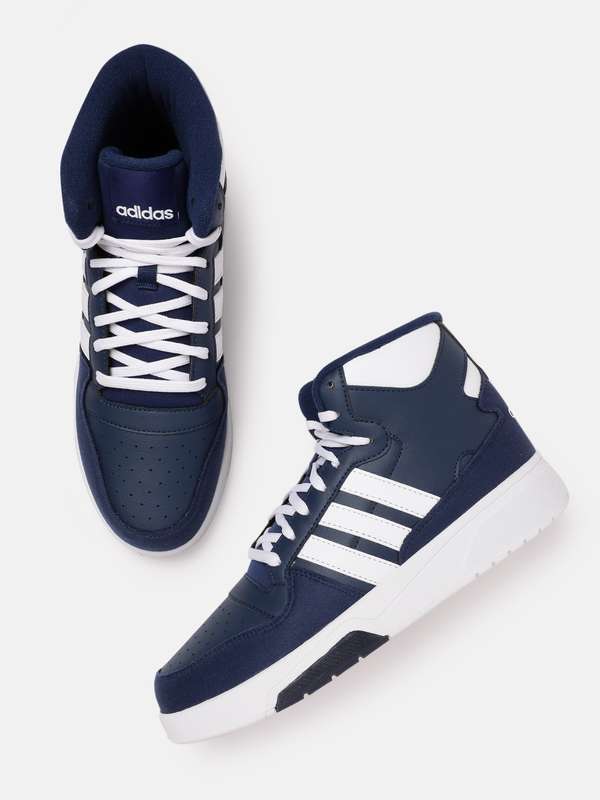 adidas blue high top shoes