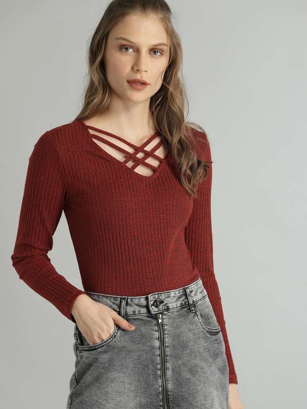 Designer tops cheap online shopping myntra