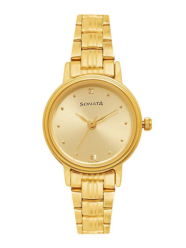 golden sonata ladies watch