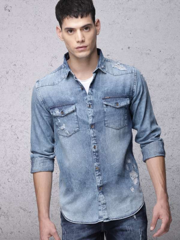 denim shirt men online