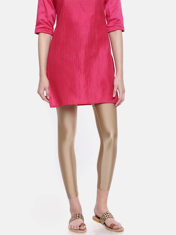 Buy Pink Churidars & Leggings for Women by GO COLORS Online | Ajio.com-nextbuild.com.vn