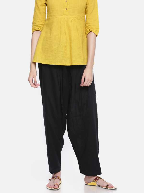 GO COLORS Regular Fit Women Yellow Trousers - Buy GO COLORS Regular Fit  Women Yellow Trousers Online at Best Prices in India