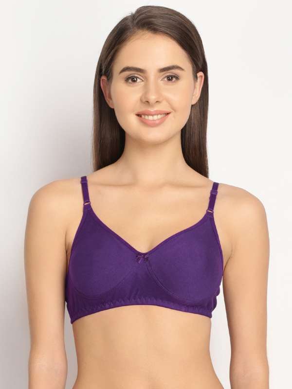 Buy Clovia Padded Non Wired Full Coverage T-Shirt Bra - Blue at Rs.1199  online