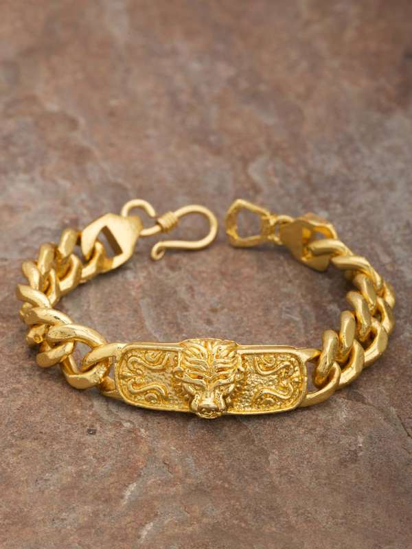 VOYLLA Floral Brass Yellow Gold Plated Women's Bracelet
