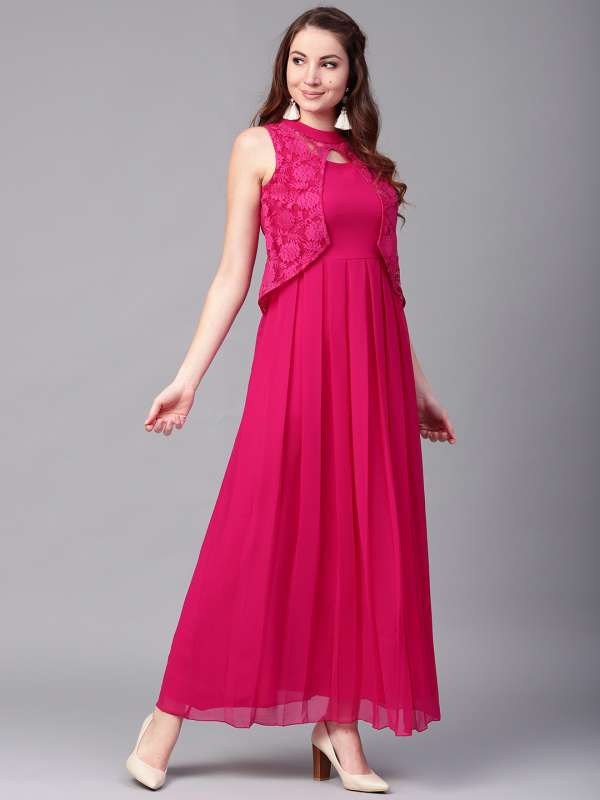 Magenta dresses for women shop