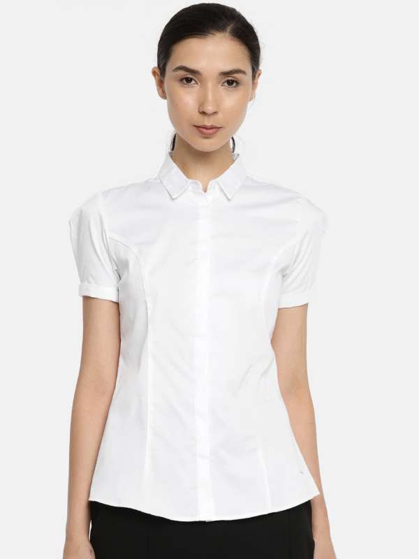 white formal shirt for ladies