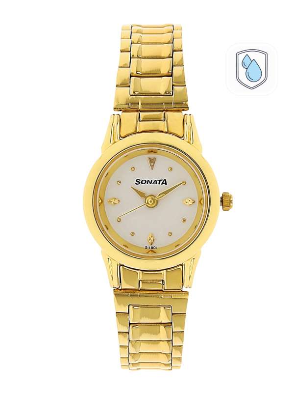 Sonata gold plated watches price list sale