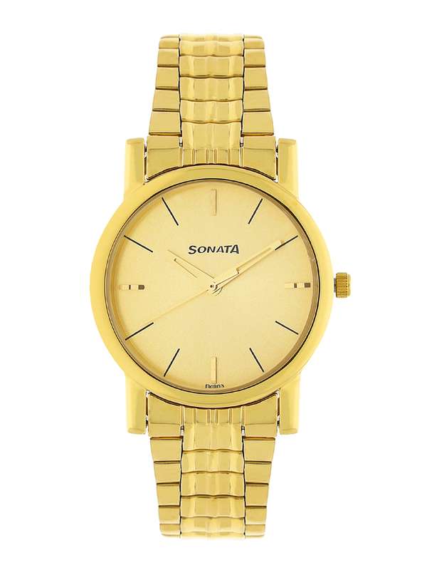 sonata gold watches for mens
