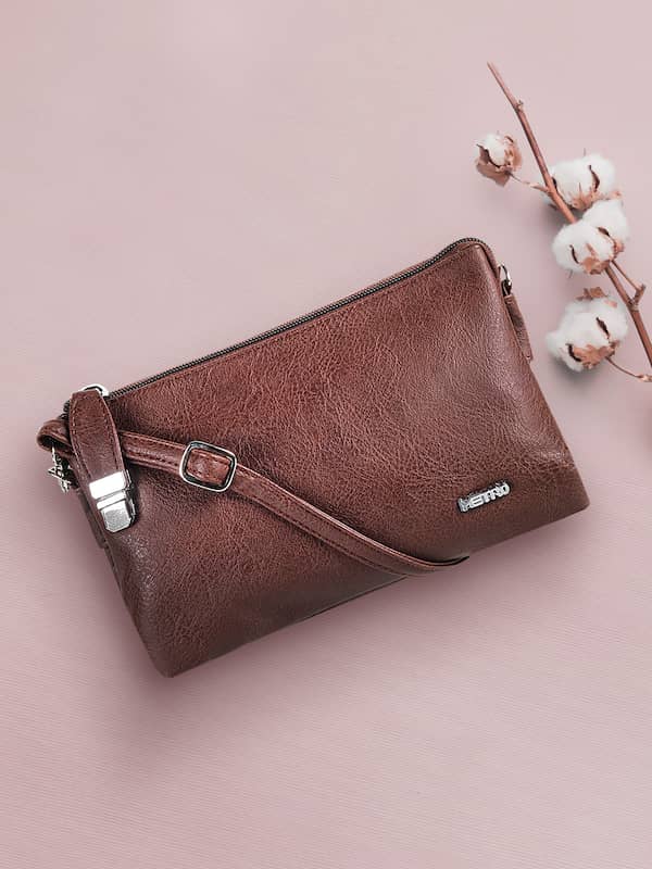 Metro Handbags : Buy Metro Brown Solid Handbag Online | Nykaa Fashion.
