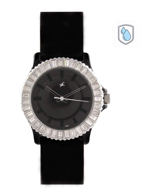 Fastrack Wear Your Look Quartz Analog Black Dial Leather Strap Watch for  Guys-anthinhphatland.vn