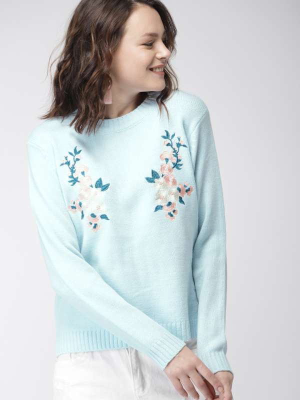 Women's embroidered sweaters top