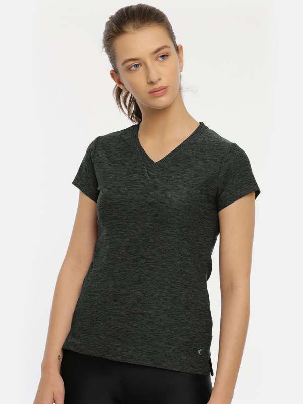 Charcoal v hot sale neck t shirt