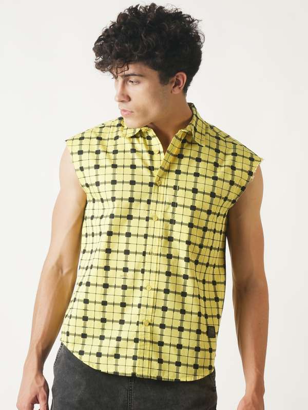 sleeveless shirts for mens india