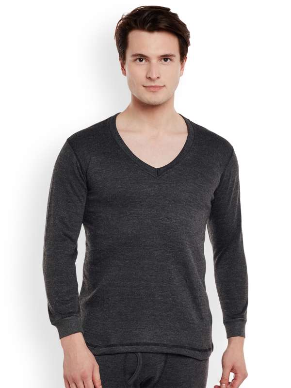 mens thermal v neck