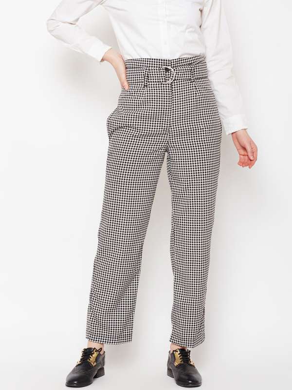 Burberry Vintage Check highwaisted Trousers  Farfetch
