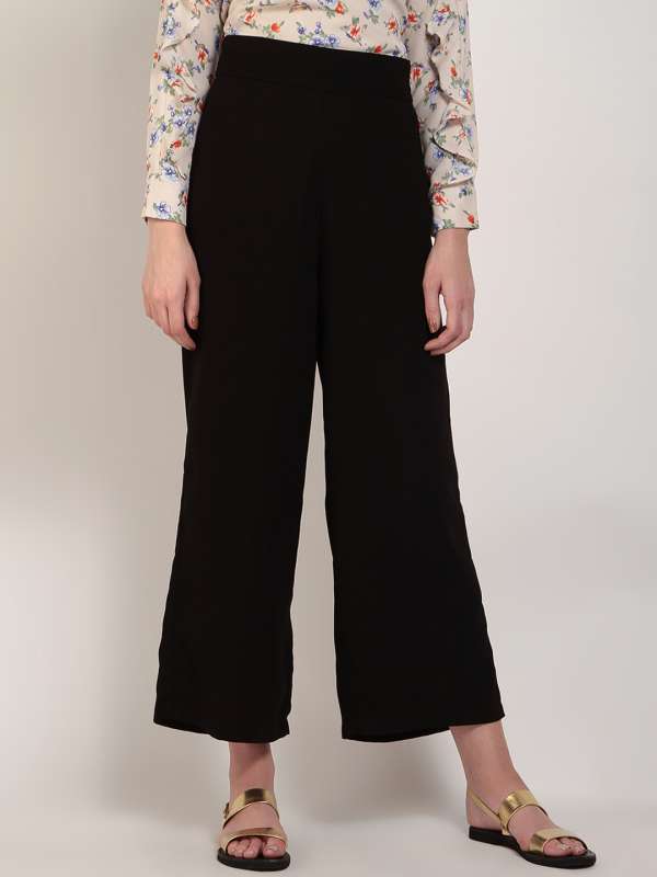 Black Plain Lycra Trouser Size 28303234