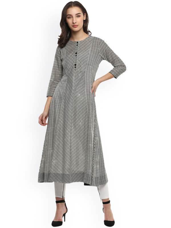 Jaipur Kurti Kurtas  Buy Jaipur Kurti Women Olive Solid Aline Cotton Kurta  Online  Nykaa Fashion