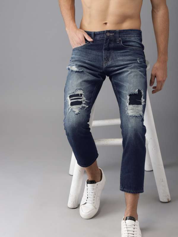 Moda Rapido Men Blue Slim Fit Mid Rise Mildly Distressed Jeans