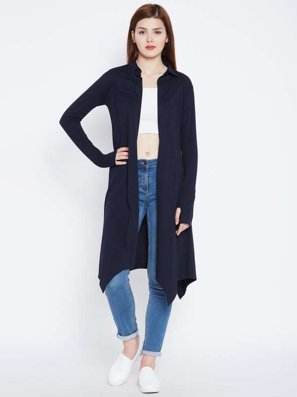 Navy blue shrugs new arrivals online