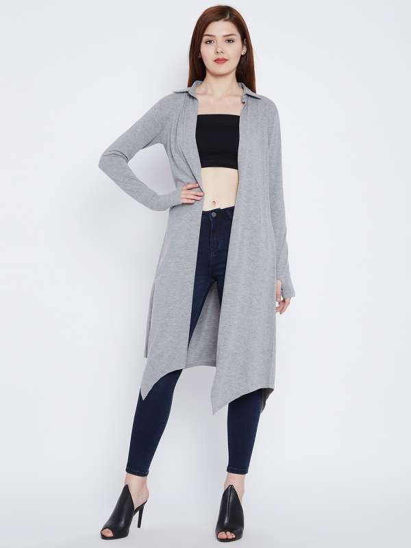 Grey colour shrug shop