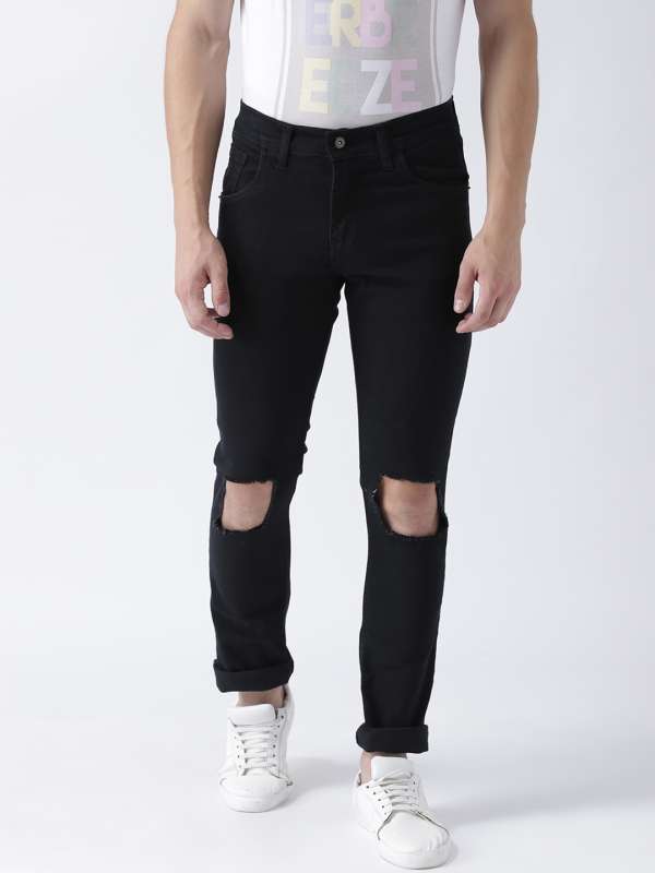 knee tear jeans