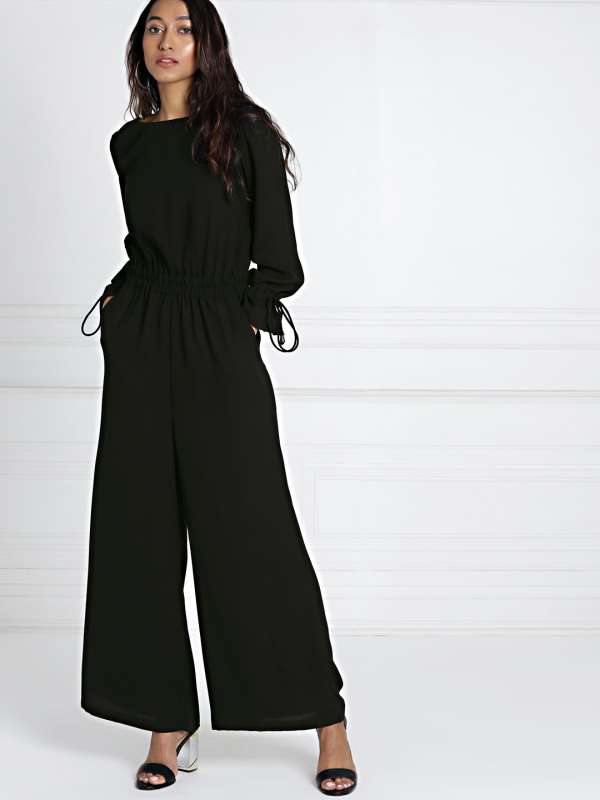 black jumpsuit myntra