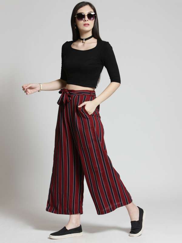 palazzo pants online myntra