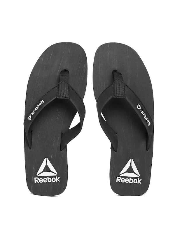 Buy Reebok Slippers Black online in India