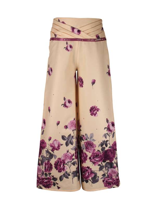 printed palazzo pants myntra