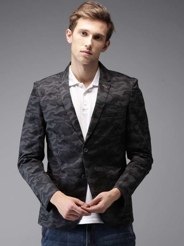 Printed blazer mens cheap online india