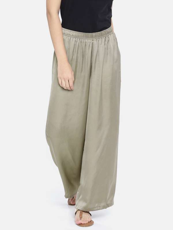 go colors flared palazzo