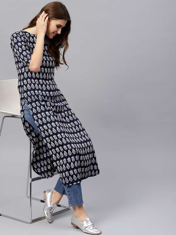 myntra ethnic kurtis