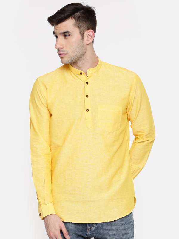 British Club Kurtas Yellow Buy British Club Kurtas Yellow Online