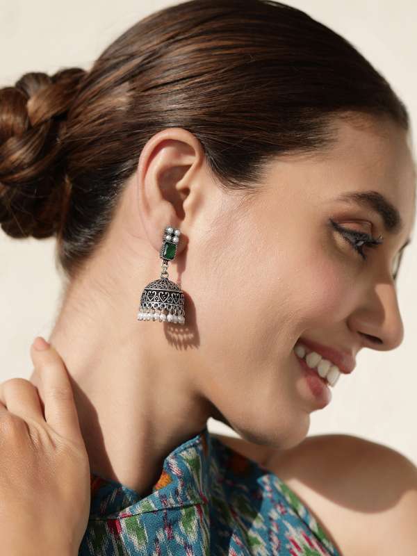 Rubans Jhumkas Earrings Buy Rubans Jhumkas Earrings online in India