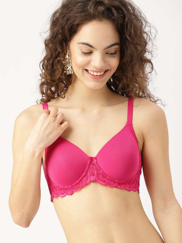 Pink Bra - Buy Pink Colour Bra Online at Best Price in India
