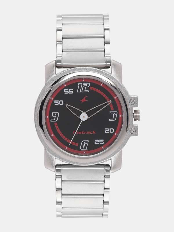 Fastrack Silver Black Stainless Steel Analogue Watch Buy Fastrack Silver Black Stainless Steel Analogue Watch online in India