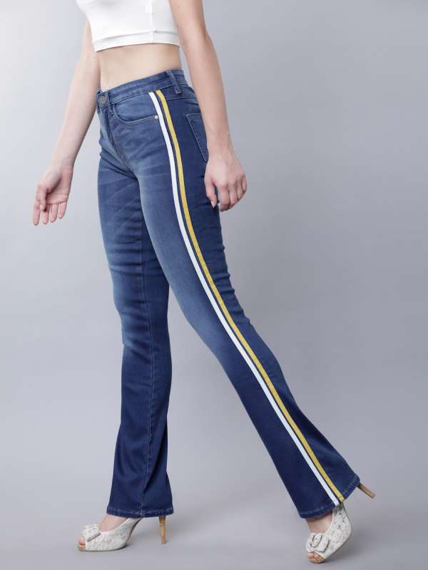 Buy Tokyo Talkies Grey Bootcut Stretchable Jeans for Women Online