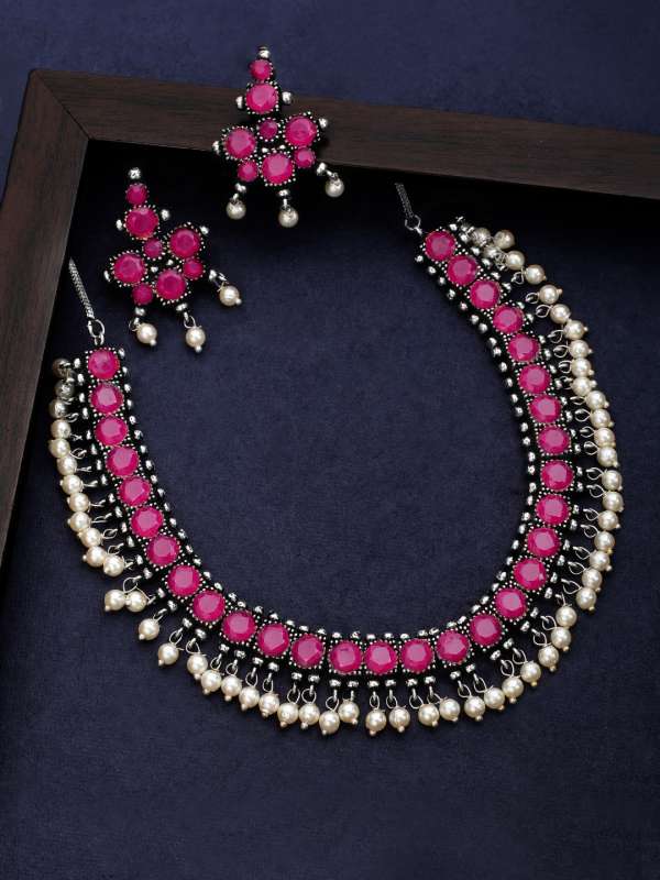 Oxidised jewellery myntra best sale