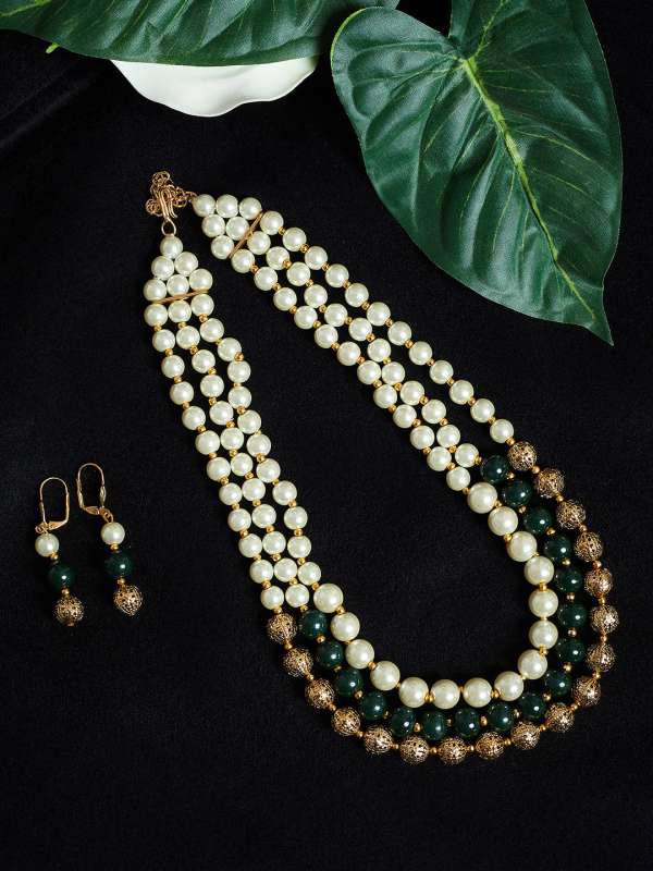 Pearl Necklace Myntra 2024 www.alhudapk