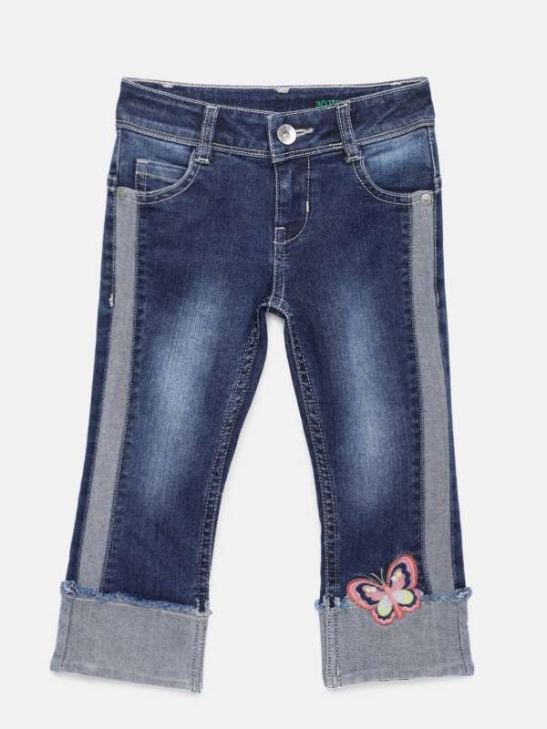 bell bottom jeans myntra