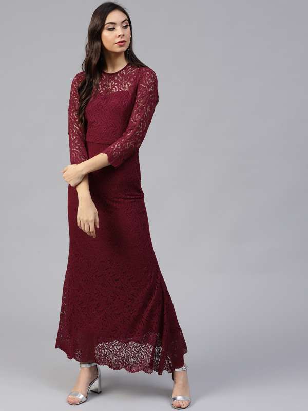 Lace Maxi Dresses - Buy Lace Maxi Dresses online in India