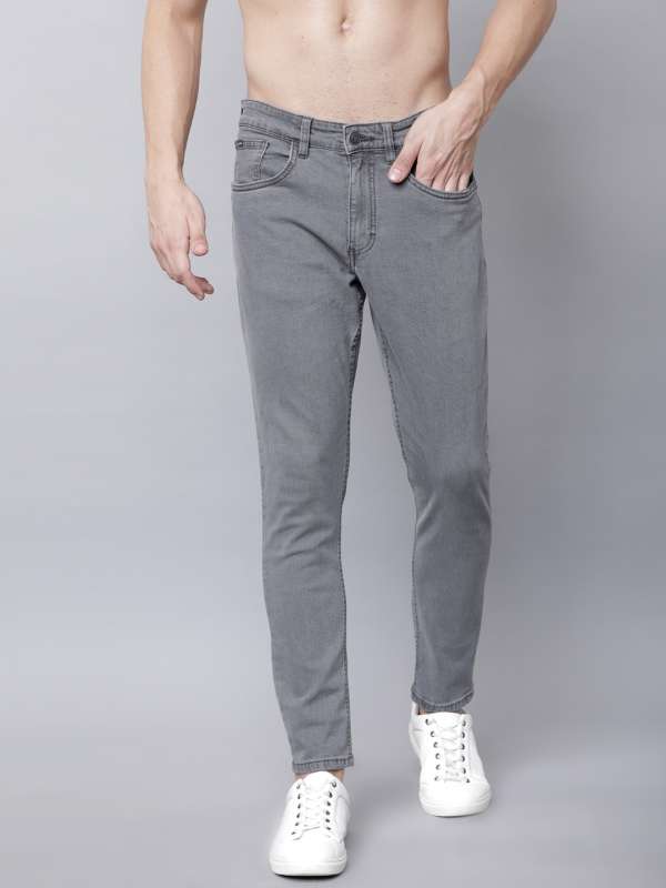 mens grey jeans regular fit