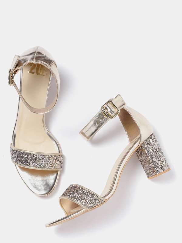 golden heels myntra