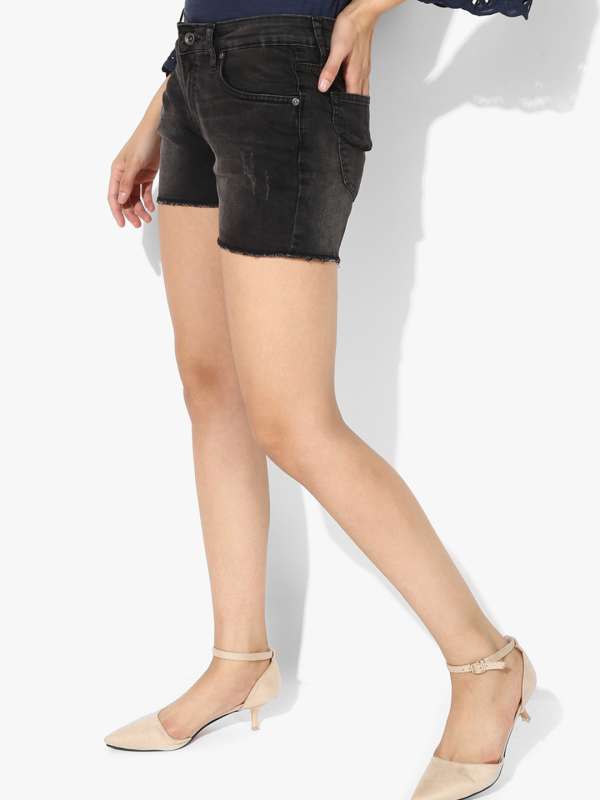 myntra denim shorts