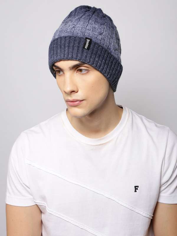 Buy Roadster Unisex Grey Self Design Beanie - Caps for Unisex 7463667