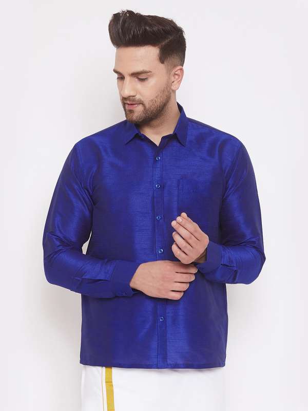 Buy Silk Shirts for Men Online in India - Sorted
