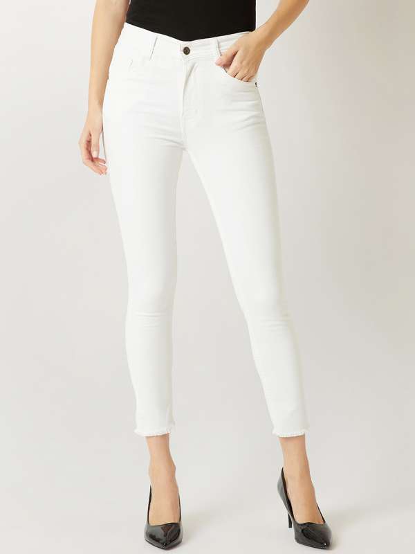 myntra white jeans