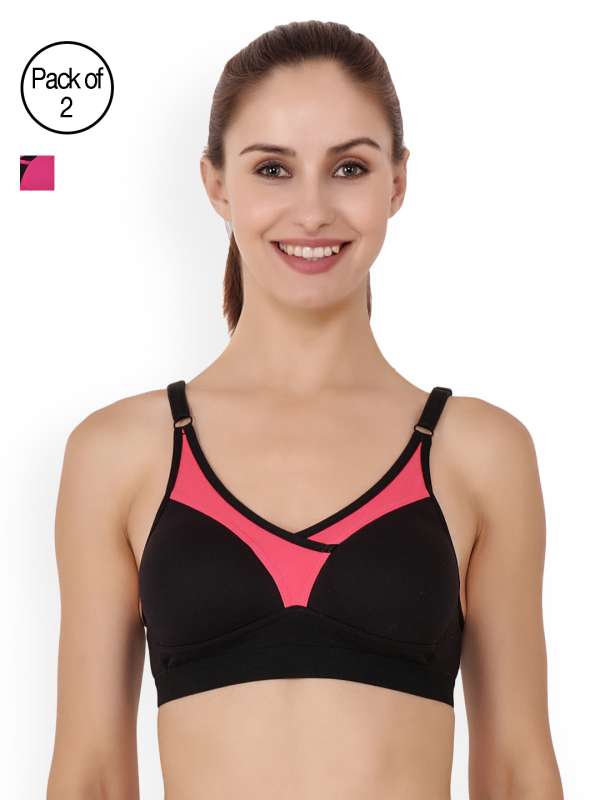 Floret Floret Non Padded Full Coverage Sports Bra Women Sports Bra - Buy  Red, Grey Floret Floret Non Padded Full Coverage Sports Bra Women Sports Bra  Online at Best Prices in India
