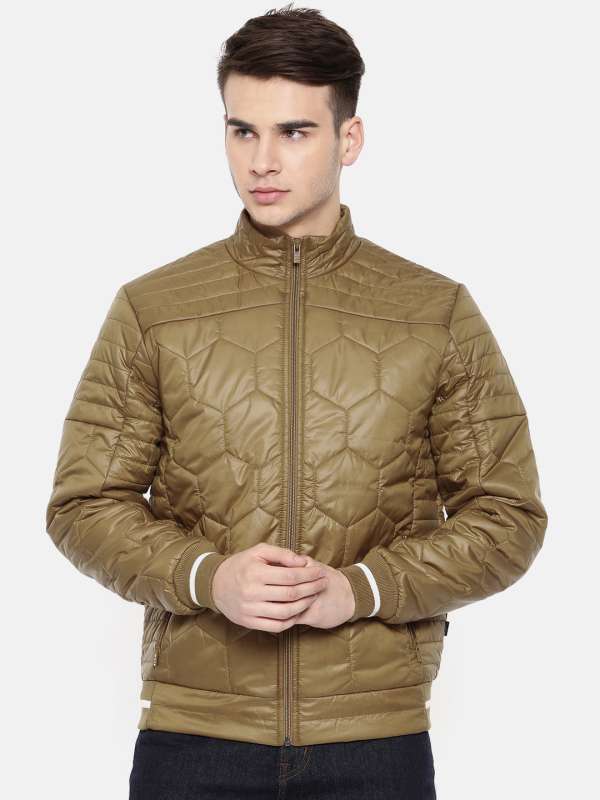 Pepe Jeans Men Khaki Solid Padded Jacket 7914231.htm Buy Pepe